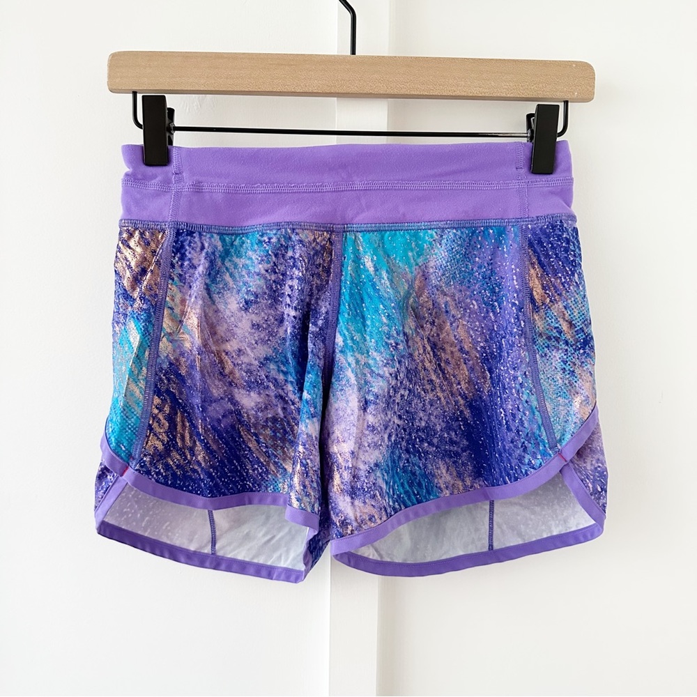 IVIVVA purple metallic relay racer short